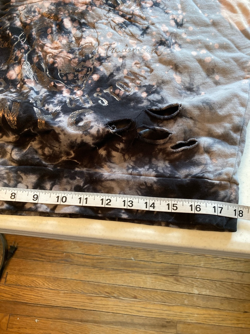 Affliction Black & Beige Tie-Dye Logo Sweatshirt - Picture 15 of 16